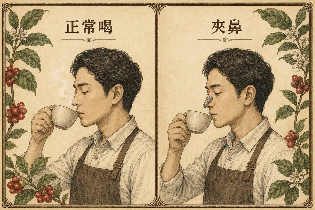 香氣可以輔助感受，捏鼻子之後仍分得出較甜與較不甜