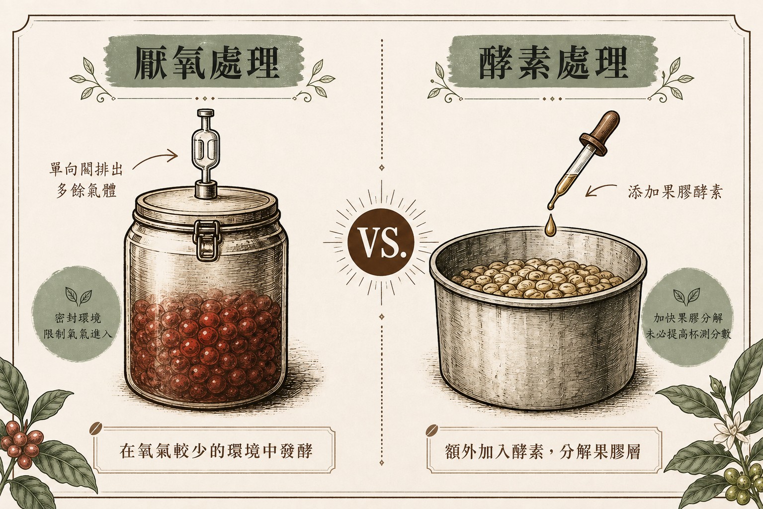 比較密封厭氧槽與開放槽中加入果膠酵素的做法